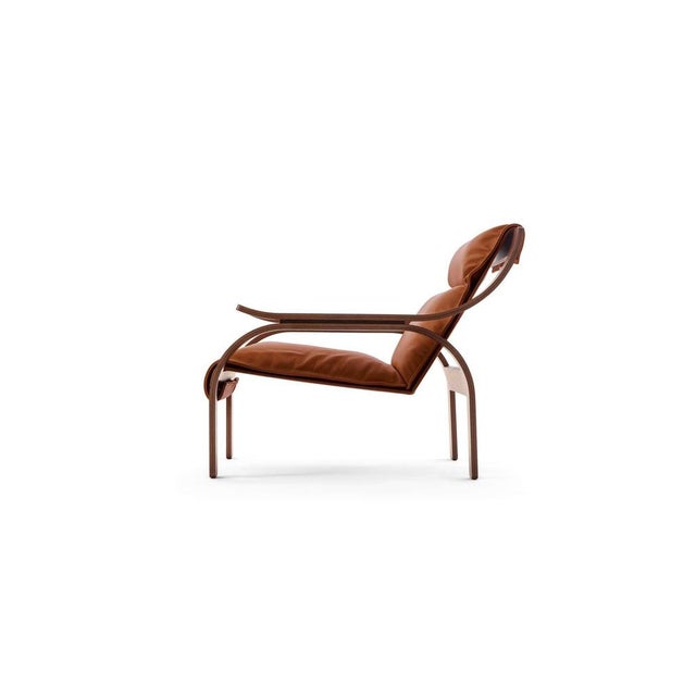 Not Yet Made - Made To Order Italian Woodline Armchair by Marco Zanuso for Cassina, 2022 For Sale - Image 5 of 6