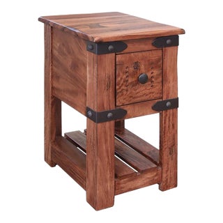 Granville Parota Wood Side Table - Series II For Sale