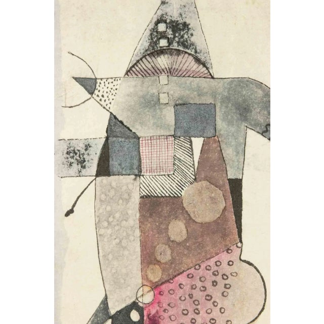 Unknown, Abstract Composition, Mixed Media, Late 20th Century For Sale - Image 3 of 4