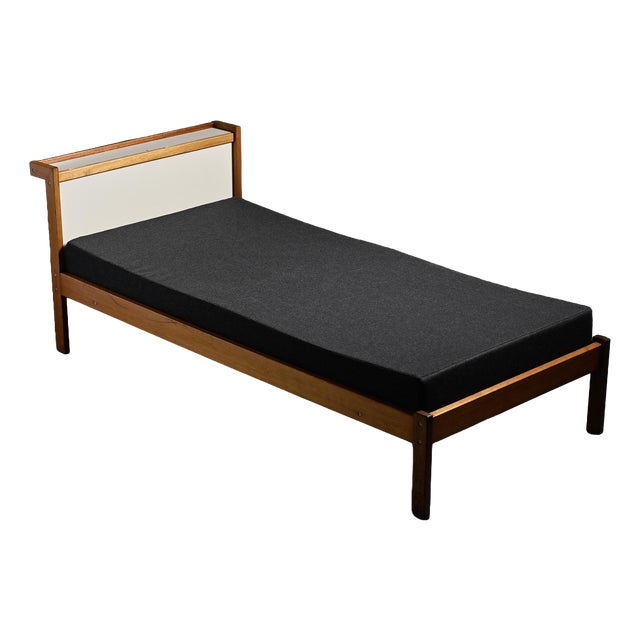 Mahogany Bed with Tigette System by André Sornay, 1960 For Sale