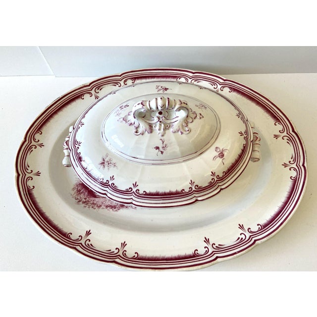 French Vegetable Dish in Earthenware from B & Cie For Sale - Image 9 of 11