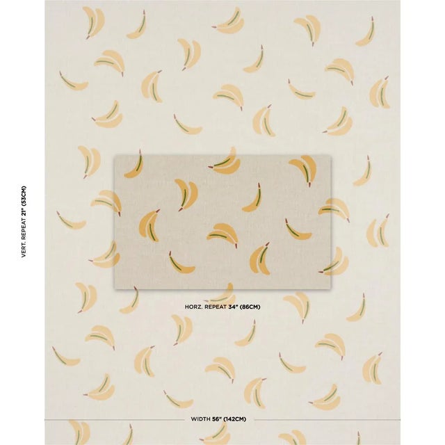 When creating this playful banana print, artist Caroline Z Hurley drew on childhood memories of her grandfather’s fruit...