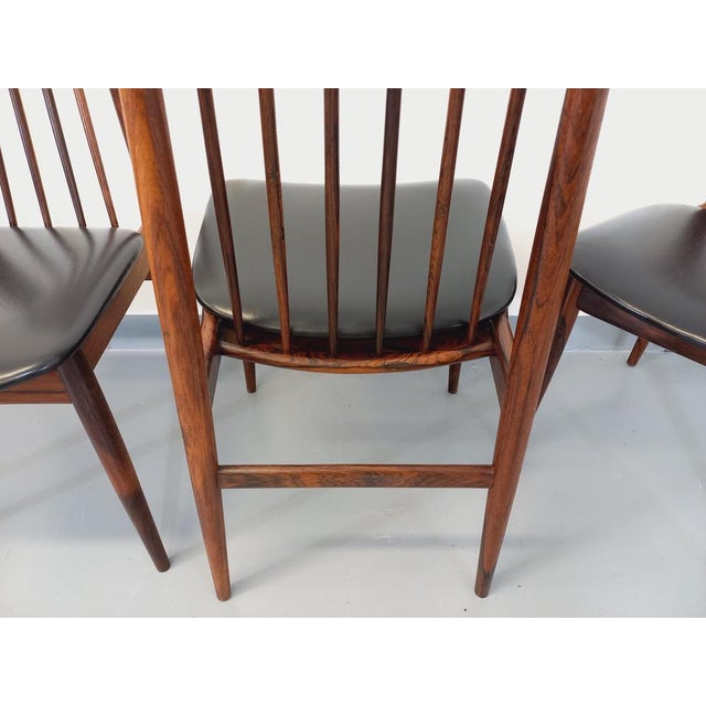 Vintage Scandinavian Style Chairs in Rosewood by Ernst Martin Dettinger for Lucas Schnaidt, 1960s, Set of 4 For Sale - Image 15 of 18
