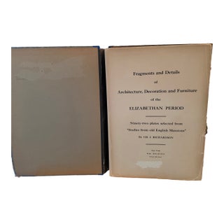 Antique Elizabethan Architecture and Decoration Portfolio by Richardson For Sale