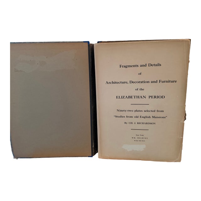 Antique Elizabethan Architecture and Decoration Portfolio by Richardson For Sale