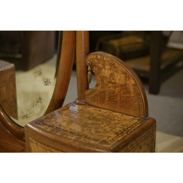 Art Deco Cheval Mirror attributed to Octave Dupont, 1930s For Sale - Image 14 of 15