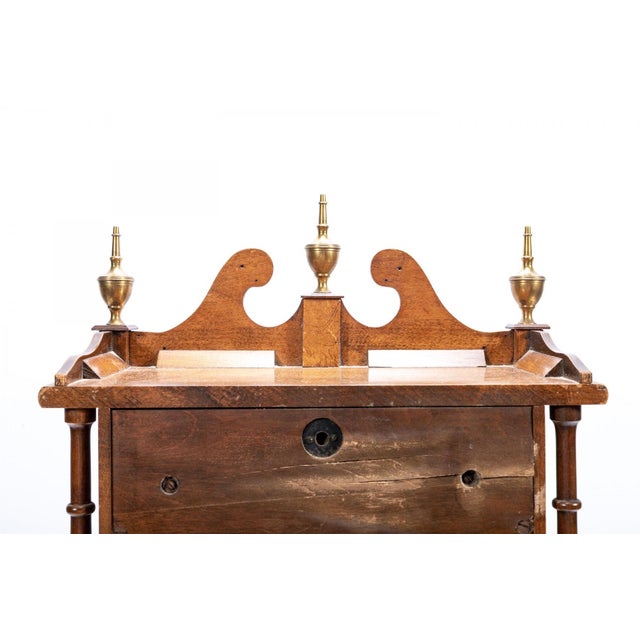 Wood Antique Mahogany Daneker Pillar and Scroll Mantel Clock For Sale - Image 7 of 12