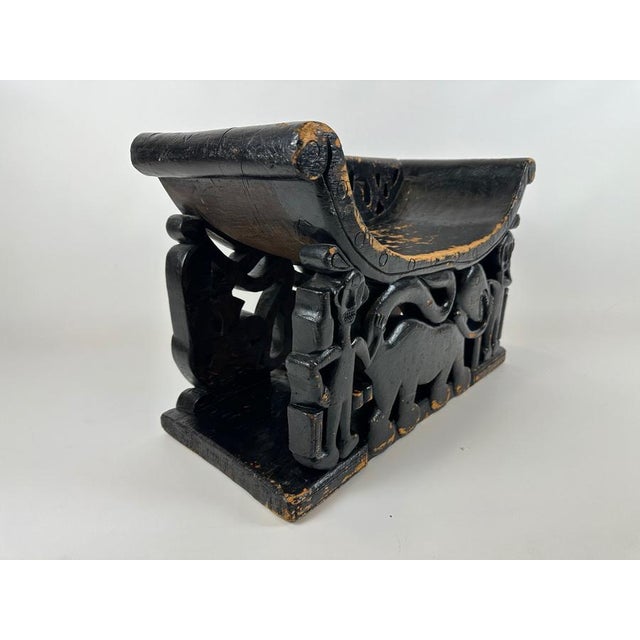Antique Cameroon Duala Prestige Stool, 1890s For Sale - Image 6 of 16