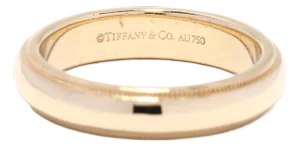 Tiffany and Company Milgrain Wedding Band, 18k Yellow Gold, Ring Size 6.25