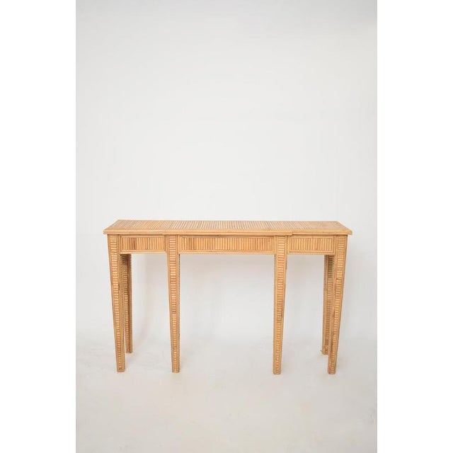 Villandry Rattan Console Table by Barracuda Interiors For Sale - Image 6 of 6