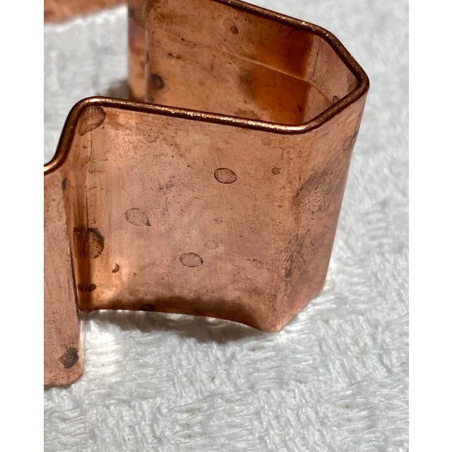 Copper 2000s Crate and Barrel Copper Cookie Cutters - Set of 6 For Sale - Image 8 of 13