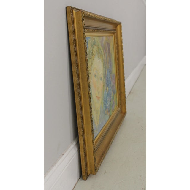 1950s Cynthia McCRACKEN Signed Oil Painting on Board For Sale - Image 5 of 12
