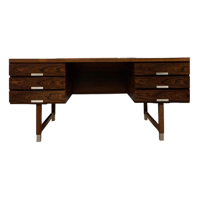 Rosewood Model EP-401 Desk attributed & Eigil Pedersen, Denmark, 1960s For Sale