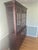 1950s 1950s Stickley-Style Mission Oak Lighted China Cabinet Hutch | Arts & Crafts Buffet For Sale - Image 5 of 8