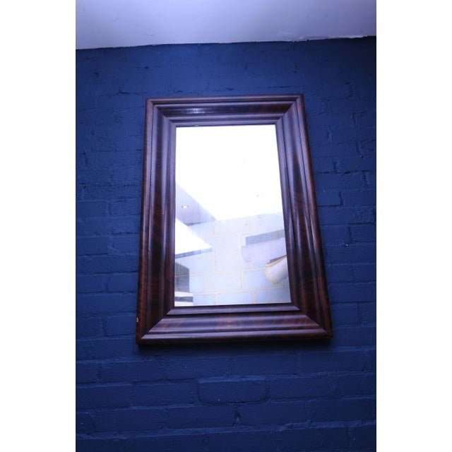 Antique Mahogany Framed Mirror, 1890s For Sale - Image 4 of 6