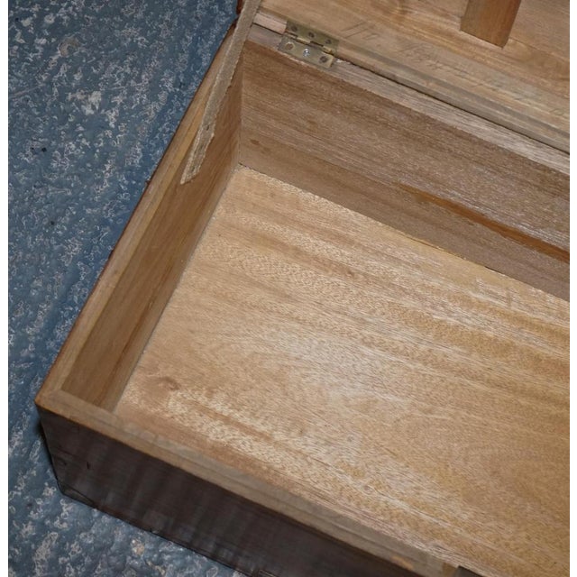 Antique English Camphor Wood Storage Trunk, 19th Century For Sale - Image 17 of 18