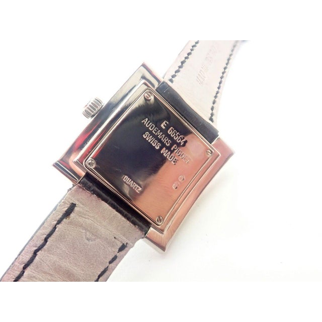 Metal Vintage Audemars Piguet 18k White Gold 1.15ct Diamond Ladies Watch For Sale - Image 7 of 11