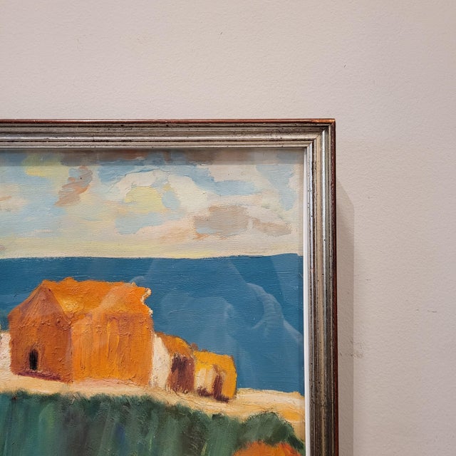 H. Halbertus, Mediterranean Landscape, 1950s, Oil Painting on Canvas, Framed For Sale - Image 12 of 17