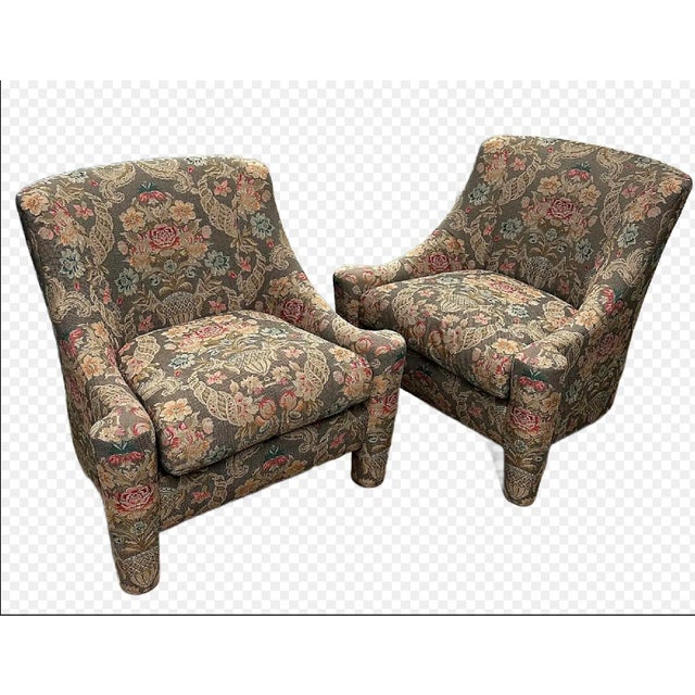 1990s Marge Carson Postmodern Lounge Chairs- a Pair For Sale In Dallas - Image 6 of 10