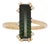 2.5Ct Black Tourmaline Ring With Natural Diamond Accents: Solid 14k Gold, Size 6.75 For Sale