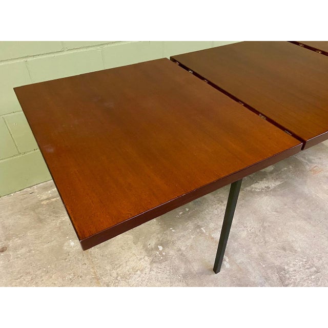 Mid-Century Modern Extendable Model 413SP Dining Table in Teak by Fred Ruf for Knoll International, 1960s For Sale - Image 11 of 15