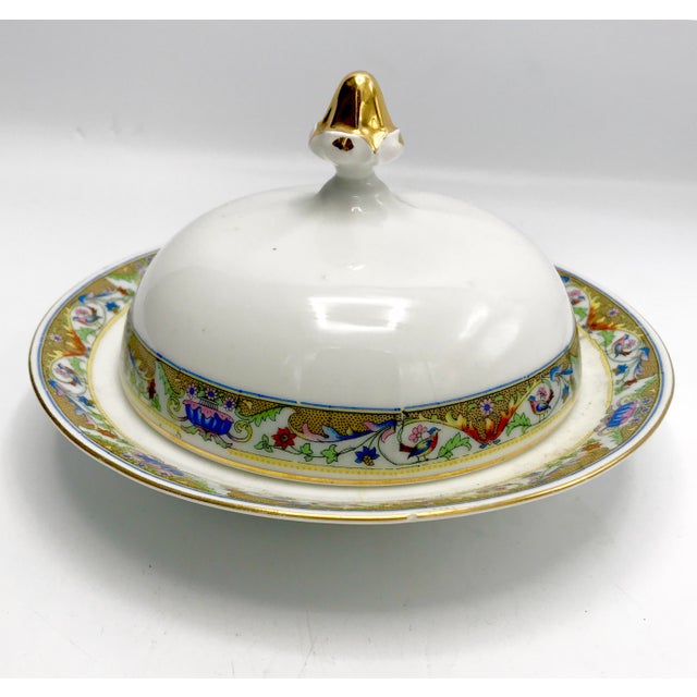 Ceramic 1920s Koenigszelt Silesia Dome Covered Bone China Serving Dish For Sale - Image 7 of 7
