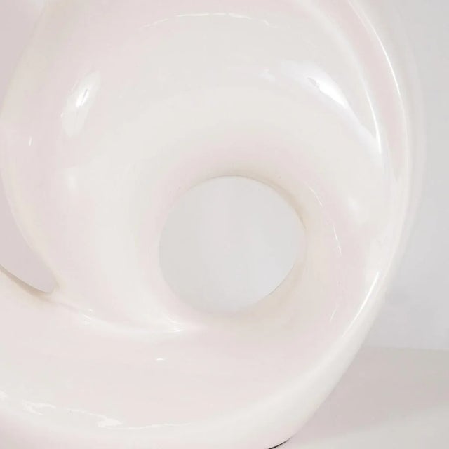 Single Sculptural Ceramic Table Lamp For Sale - Image 9 of 12