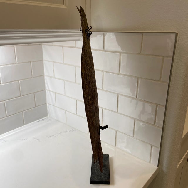 Metal Vintage Brutalist Metal Owl Sculpture After C. Jere For Sale - Image 7 of 10