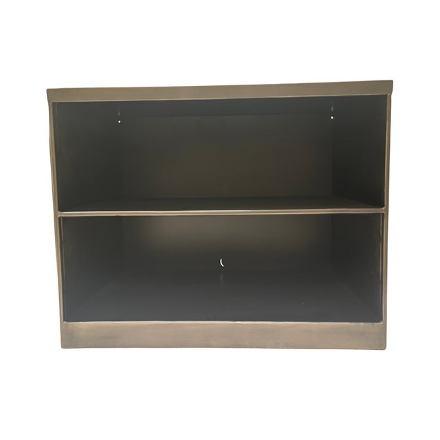 2020s Restoration Hardware 1940s Industrial Modular Office 36" Open File Cabinet For Sale - Image 5 of 7