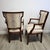 Pair - Federal Style Mahogany Accent Chairs With Stripped Upholstery, Early 20th Century For Sale In Raleigh - Image 6 of 7