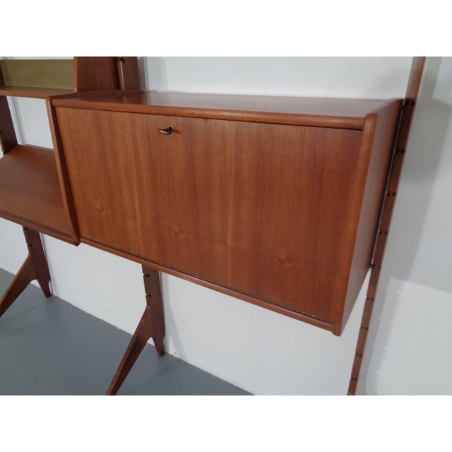Ergo Teak Wall Shelving Unit by John Texmon Einar Blindheim for Blindheim, Norway, 1950s, Set of 9 For Sale - Image 12 of 18