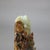 Antique Chinese Figural Carved Emerald Onyx with Foo Dogs & Foliage, 1920 For Sale - Image 10 of 12