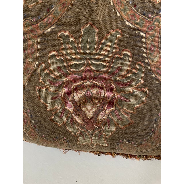 2000 - 2009 Tapestry Pillows With Moss Fringe For Sale - Image 5 of 6