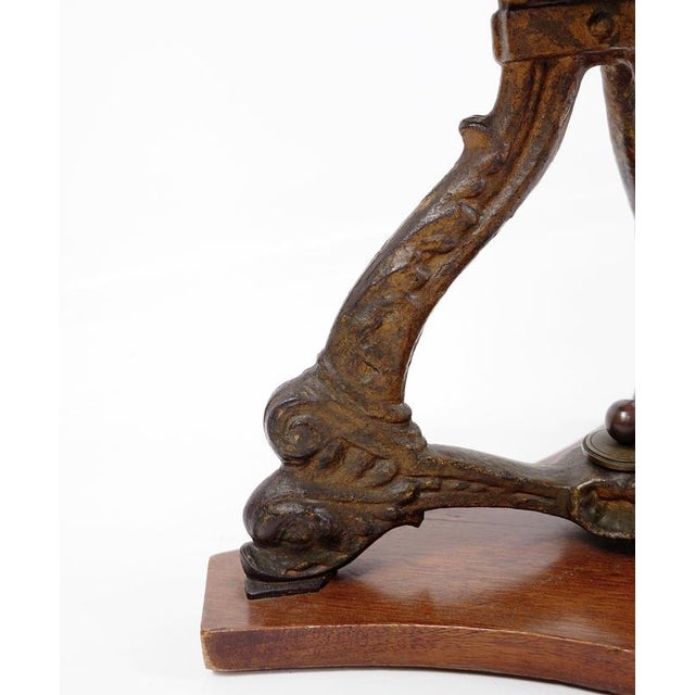 Antique Black Stained Oak Chair For Sale - Image 11 of 16