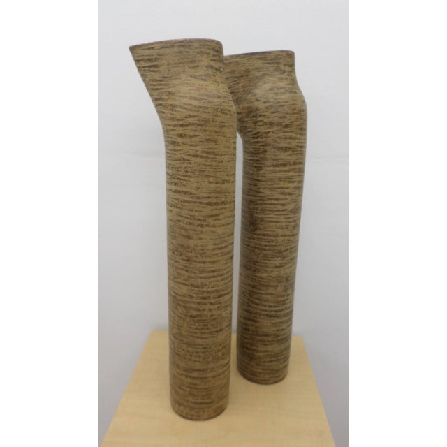 1990s Sculptural Vases - A Pair For Sale - Image 5 of 7