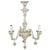 White Vintage Chandelier from Capodimonte, Italy, 1950s For Sale - Image 8 of 8