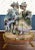 Meissen Porcelain Vintage Bisque Figurine Table Lamp: Siblings Sitting With a Lamb and Dog: A Pair For Sale - Image 4 of 12
