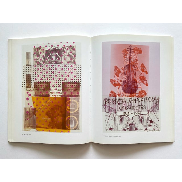 " Rauschenberg Posters " First Edition Lithograph Print Pop Art Exhibition Book For Sale - Image 9 of 12