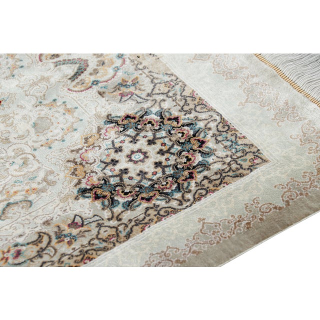 Textile Rug & Kilim’s Modern Classics Rug With Red Medallion For Sale - Image 7 of 8