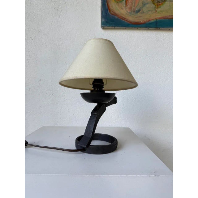 Brutalist Metal Lamp, 1950s For Sale - Image 12 of 18