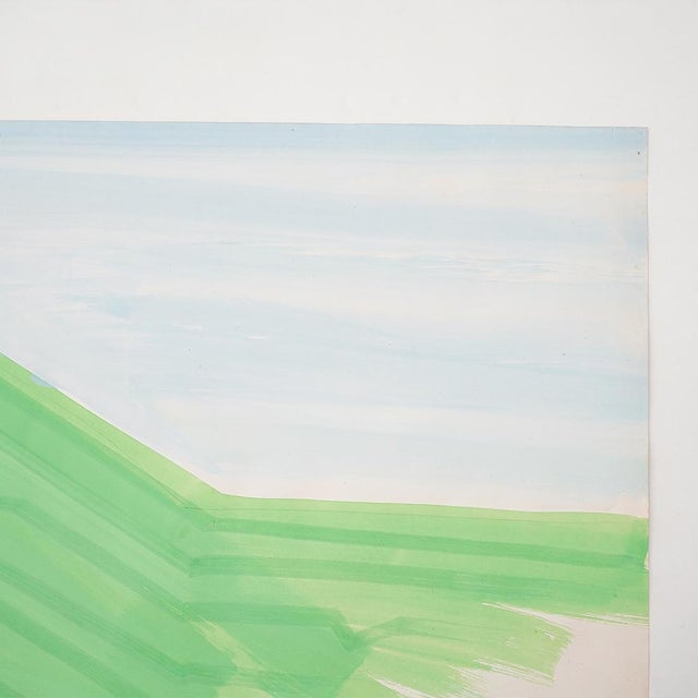 Mario Rossello, Stylized Figure, Mixed Media on Paper, 1970s For Sale - Image 11 of 14