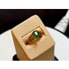 1.42 Carat Pear Cut Natural Emerald Ring 14 Karat Yellow Gold, Size 5.75 For Sale - Image 16 of 18