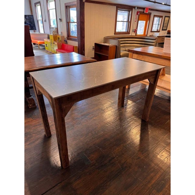 2020s Reclaimed Wood Potting Gardening Table Work Bench For Sale - Image 5 of 7