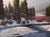 Light Warms the Cold by Stephen Day | Oil on Panel Winter landscape with trees and a river. For Sale