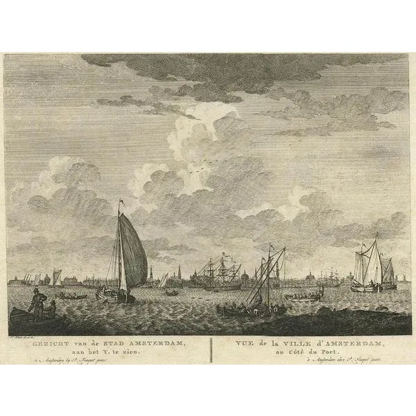 This rare authentic old antique print / plate originates from: 'Nieuwe atlas, van de hoofd bouwen en gezienten der stad...