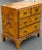 Mid 20th Century Mid 20th Century Burl Olivewood Italian Campaign Style Petite Four-Drawer Chest For Sale - Image 5 of 11