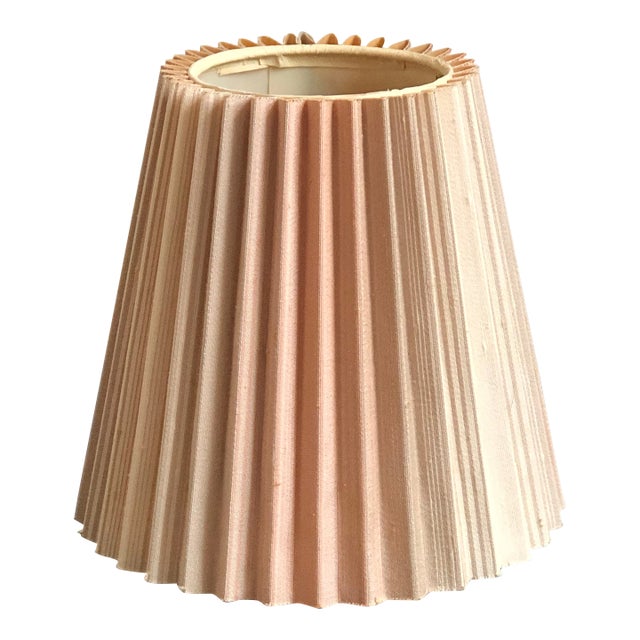 1960s Blended Stripe Knife Pleated Lamp Shade For Sale
