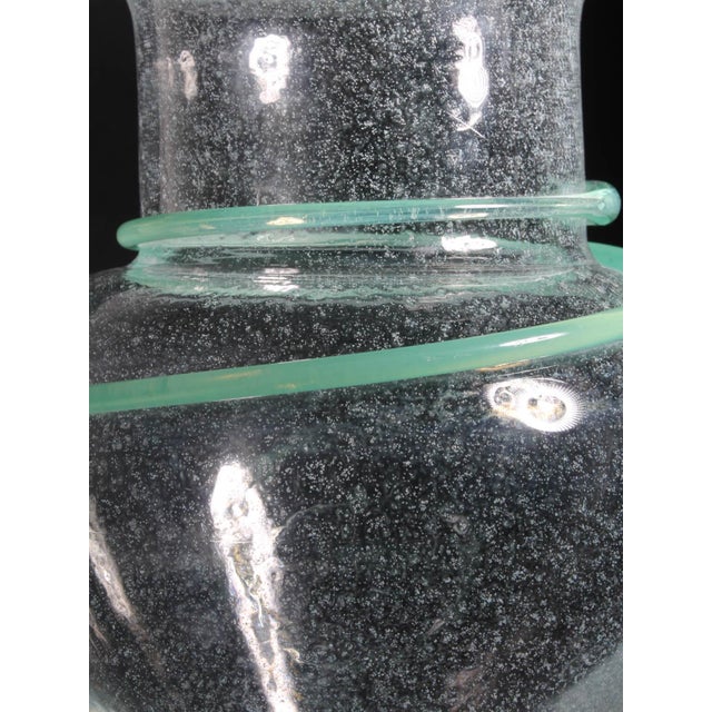 Mint-Green Bubbles Art Glass Athena Vase by Monica Backström for Kosta Boda, 1989 For Sale - Image 3 of 6