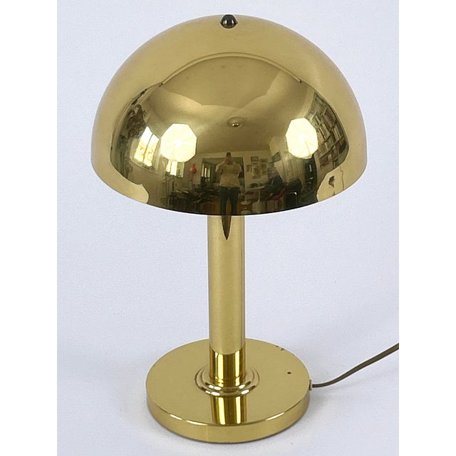 Mid-Century Modern Brass Table Lamp from WSB, Germany, 1970s For Sale - Image 11 of 18