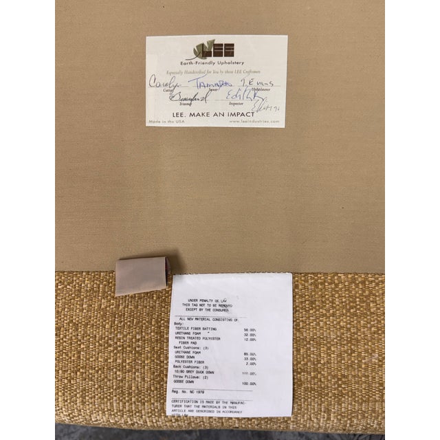 Lee Industries Golden Tweed Sofa For Sale - Image 12 of 12